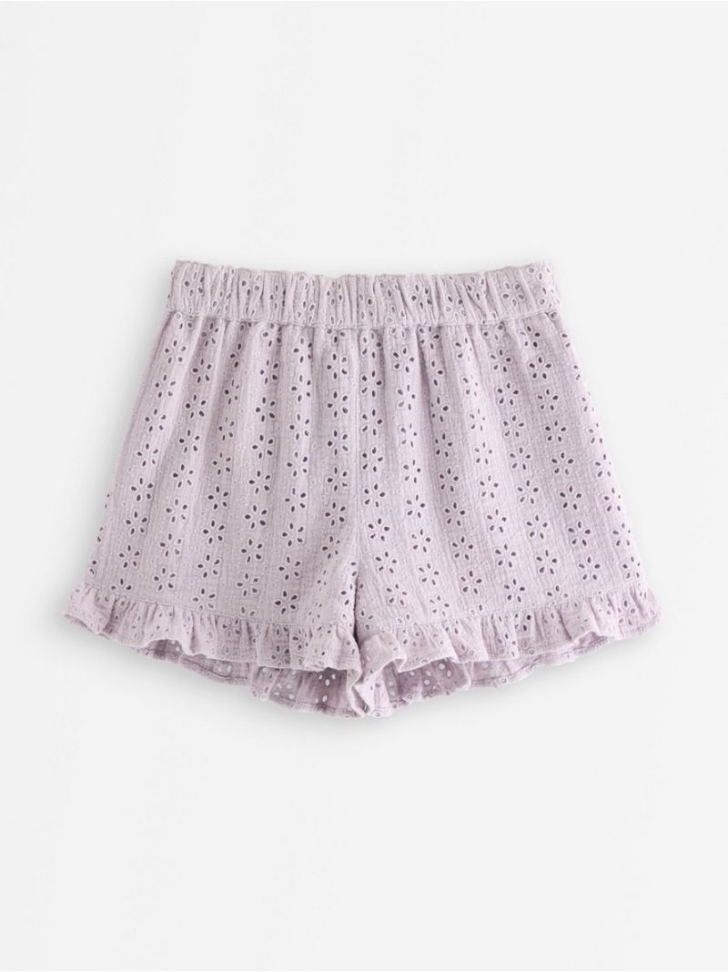 Shorts with broderie anglaise - 3011161-9959
