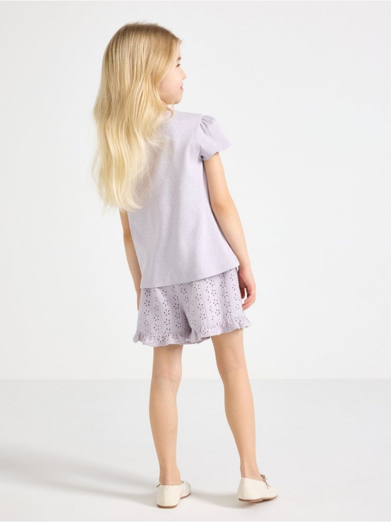 Shorts with broderie anglaise - 3011161-9959
