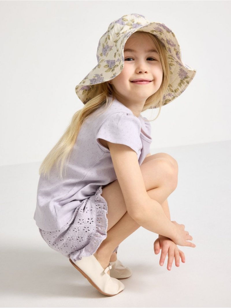 Shorts with broderie anglaise - 3011161-9959