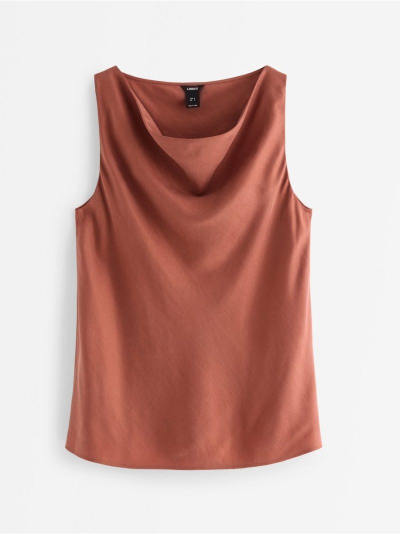 Woven camisole with luster - 3011230-1802