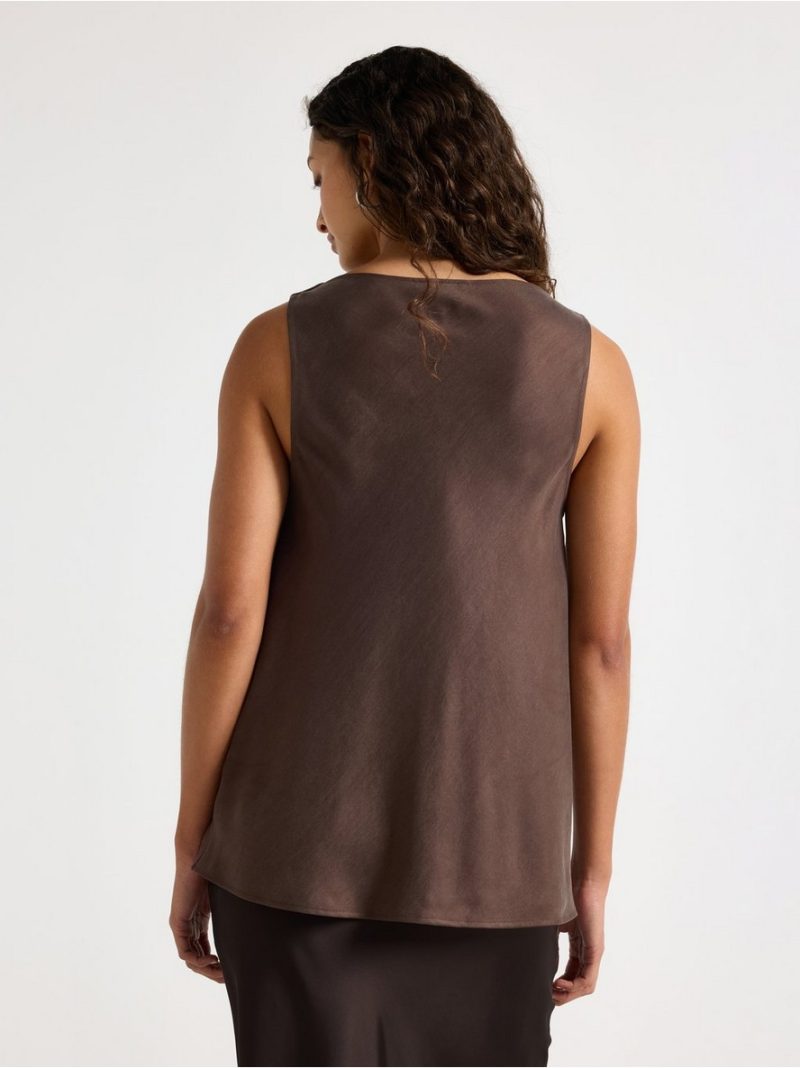 Woven camisole with luster - 3011230-1863