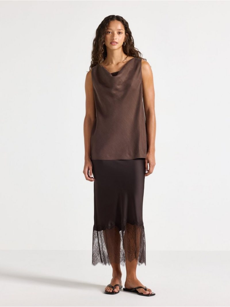 Woven camisole with luster - 3011230-1863