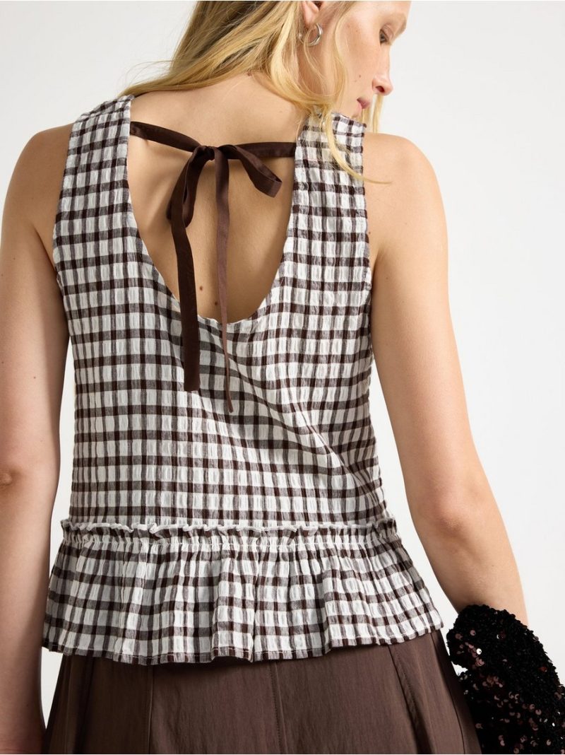 Tank top in seersucker - 3011258-1863