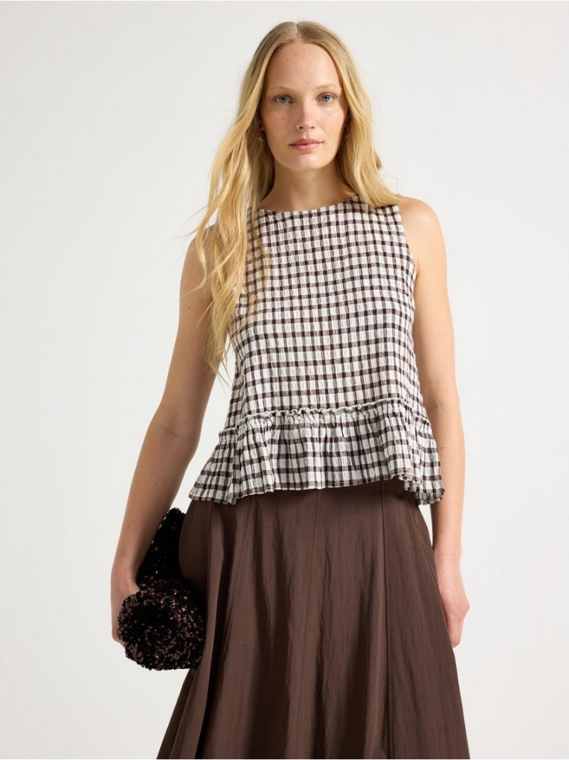 Tank top in seersucker - 3011258-1863