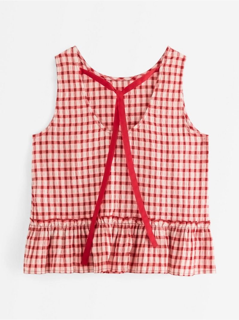 Tank top in seersucker - 3011258-6324