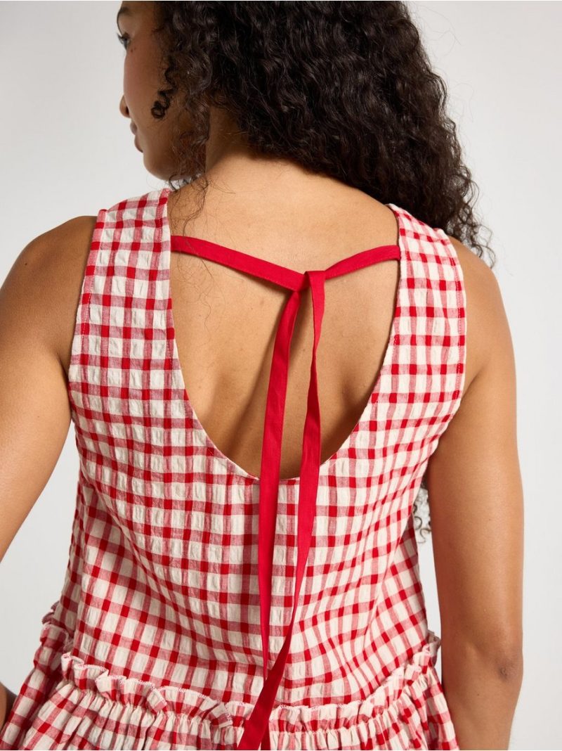 Tank top in seersucker - 3011258-6324