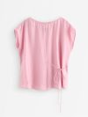 Sleeveless blouse with tie band - 3011260-7258