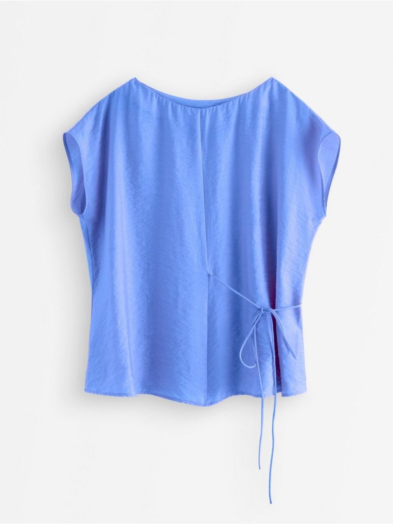 - Sleeveless blouse with tie band Sleeveless blouse with tie band - 3011260-8467