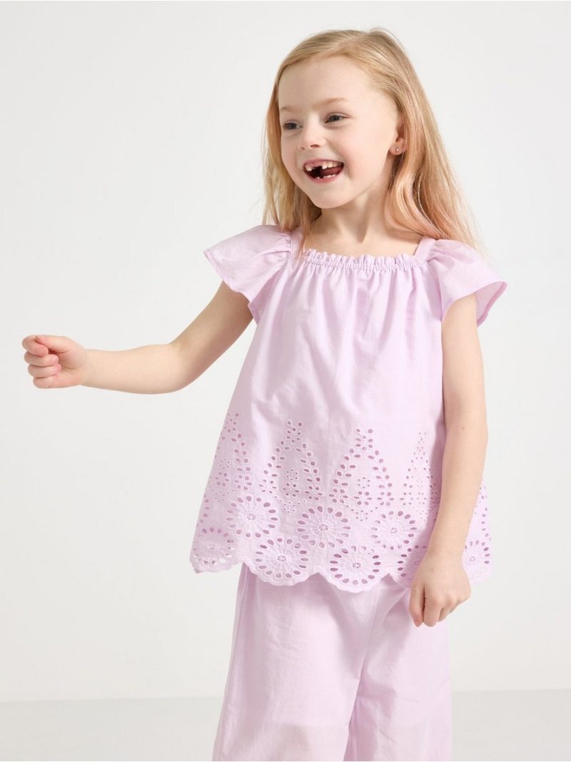 Woven top in cotton - 3011282-683
