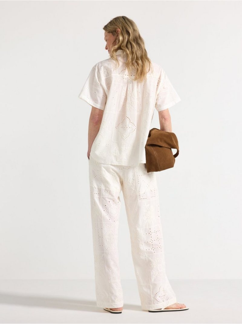 Trousers with embroidery - 3011304-1418