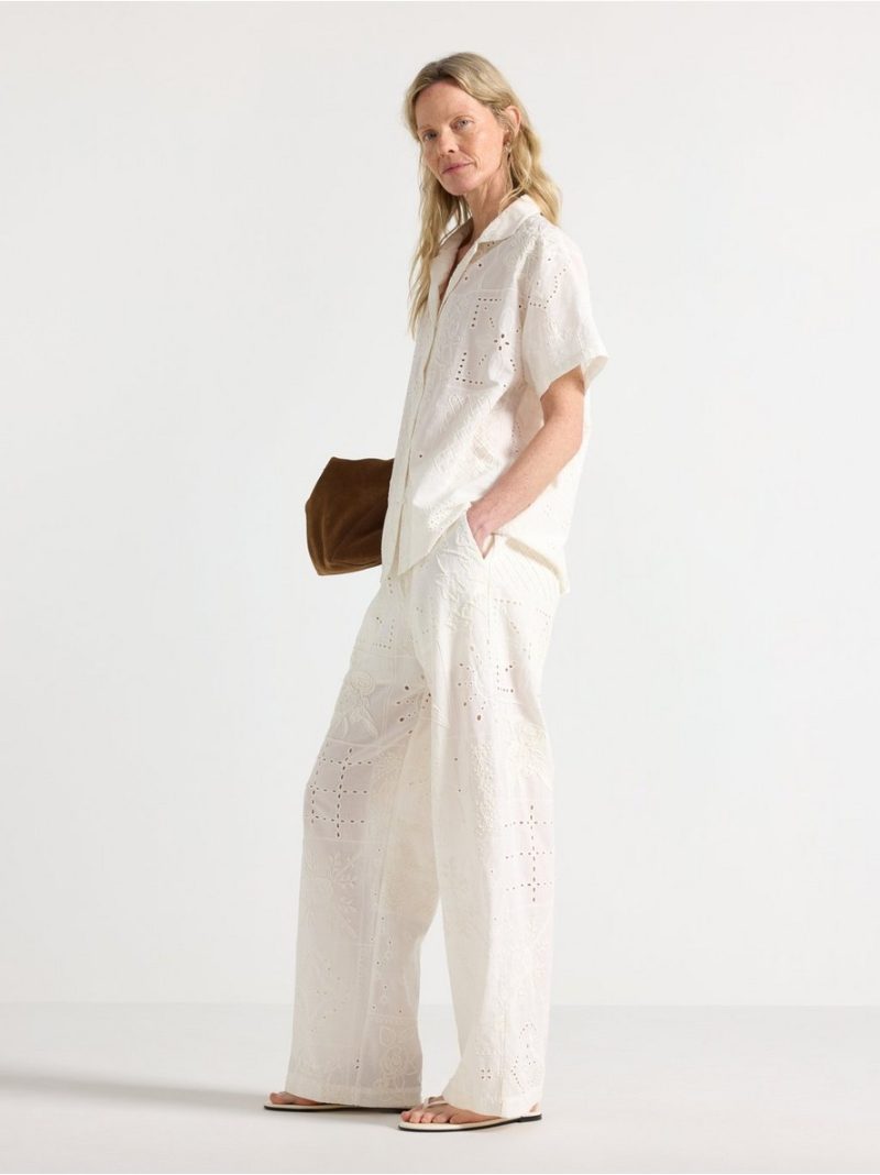 Trousers with embroidery - 3011304-1418