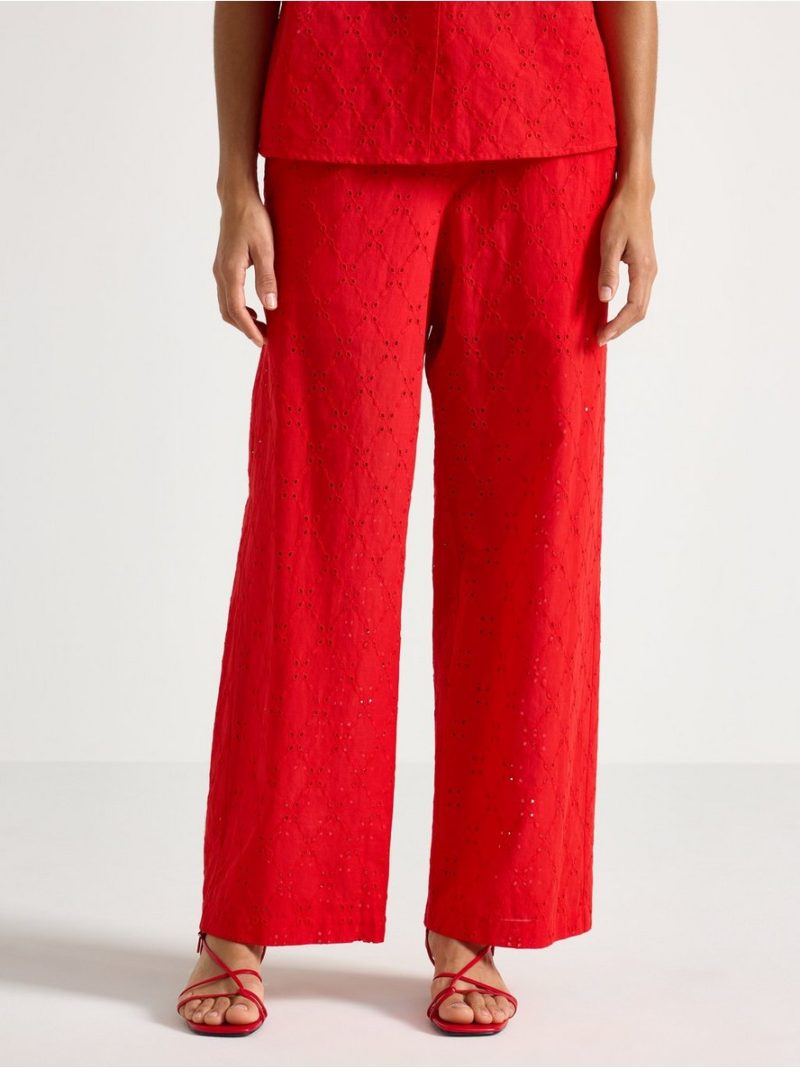 Trousers with embroidery - 3011304-6324