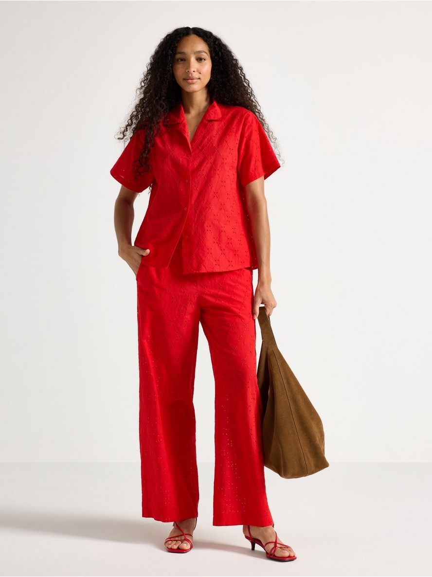 Trousers with embroidery - 3011304-6324