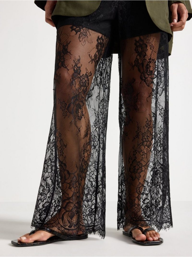 Trousers in lace - 3011319-80