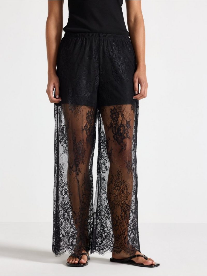 Trousers in lace - 3011319-80