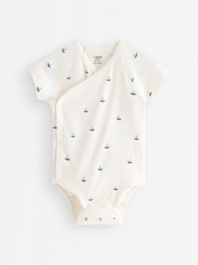 Ribbed wrap bodysuit - 3011323-325