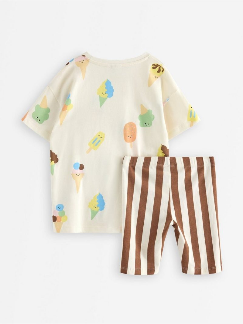 Set - t-shirt and cycling shorts - 3011365-6728