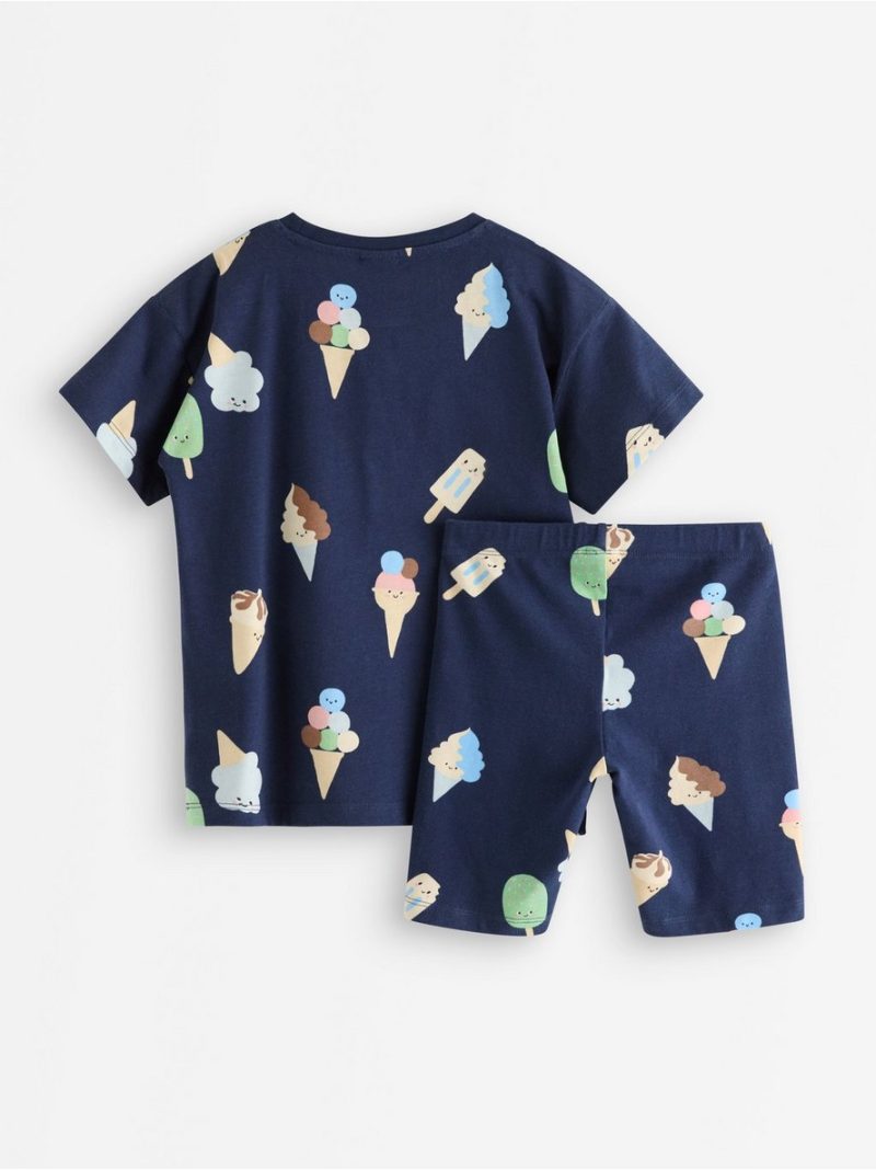 Set - t-shirt and cycling shorts - 3011365-6842