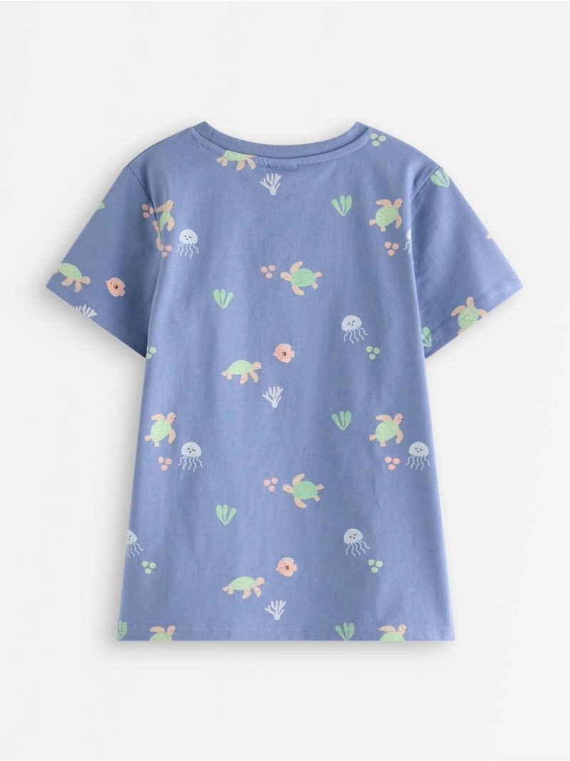 Short-sleeved top with sea animals - 3011393-1141