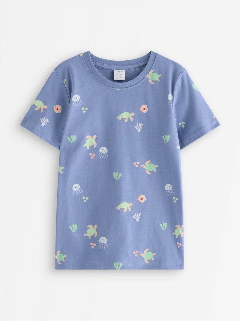Short-sleeved top with sea animals - 3011393-1141