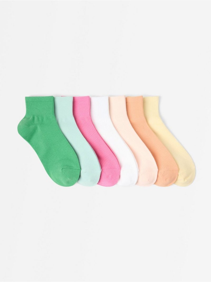 7-pack  high ankle socks - 3011444-9390