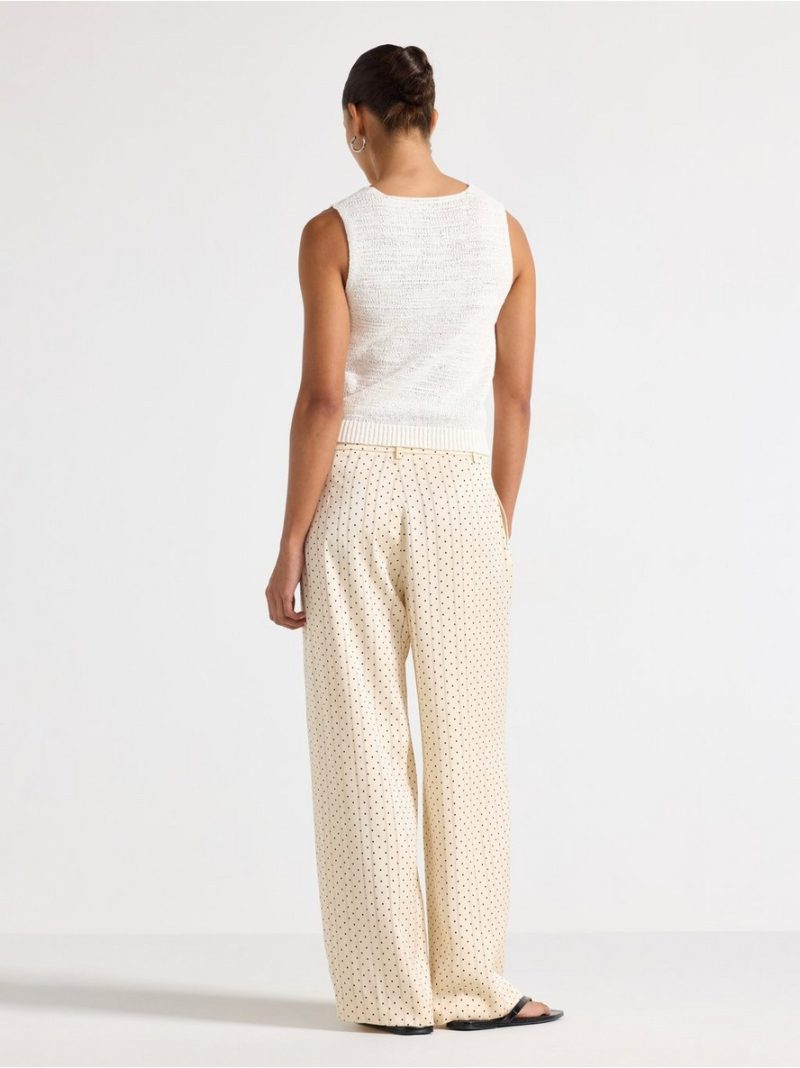 Wide trousers in satin - 3011450-9609