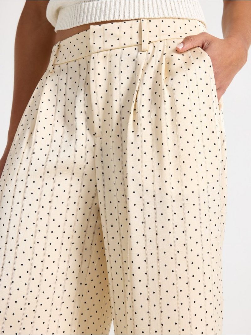Wide trousers in satin - 3011450-9609