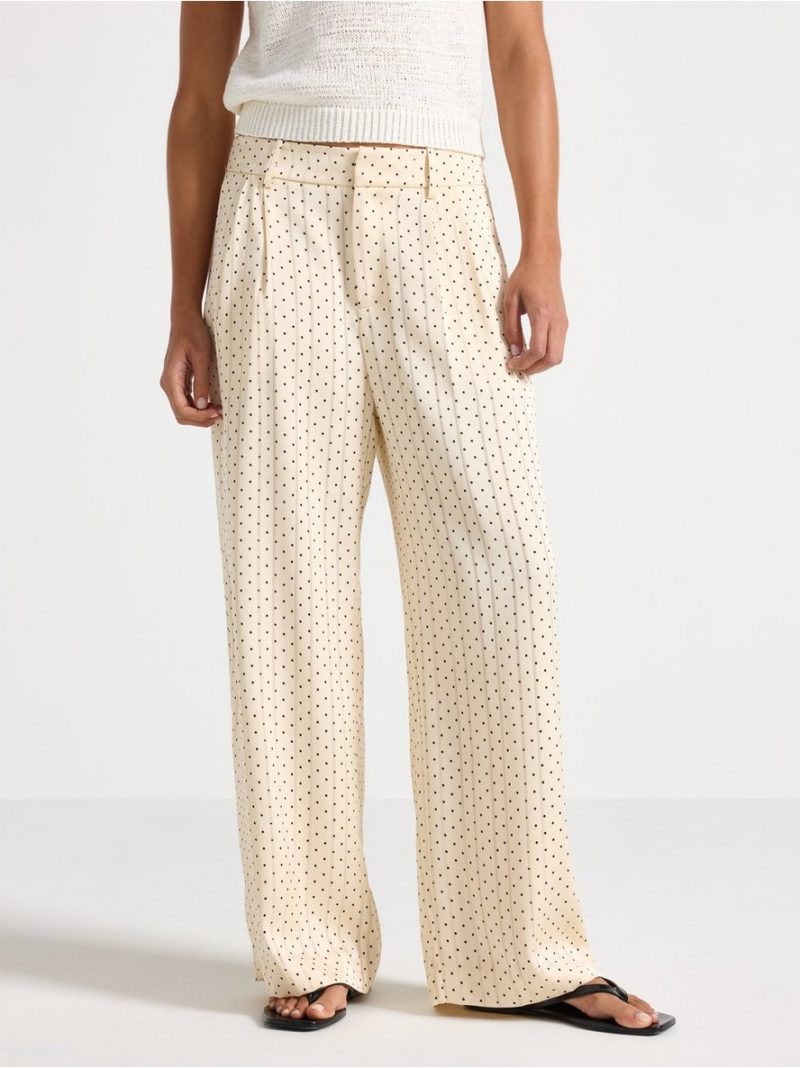 Wide trousers in satin - 3011450-9609