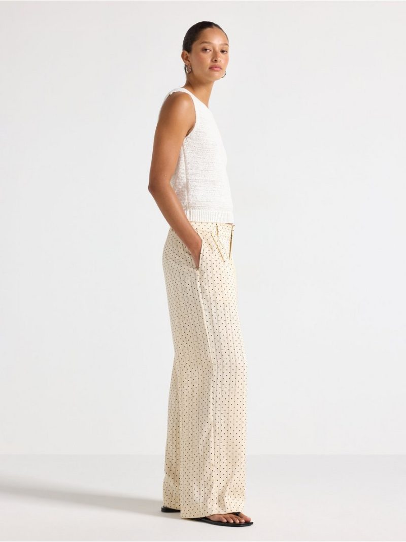 Wide trousers in satin - 3011450-9609