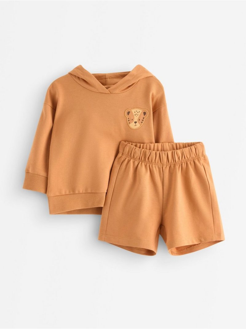 Set - hoodie and sweat shorts - 3011452-2799