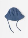 Sun hat in cotton gauze - 3011533-9392