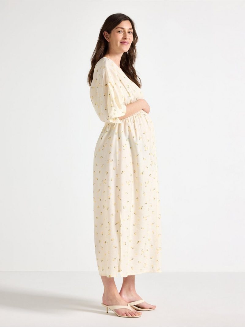 MOM short-sleeved midi dress - 3011562-6857