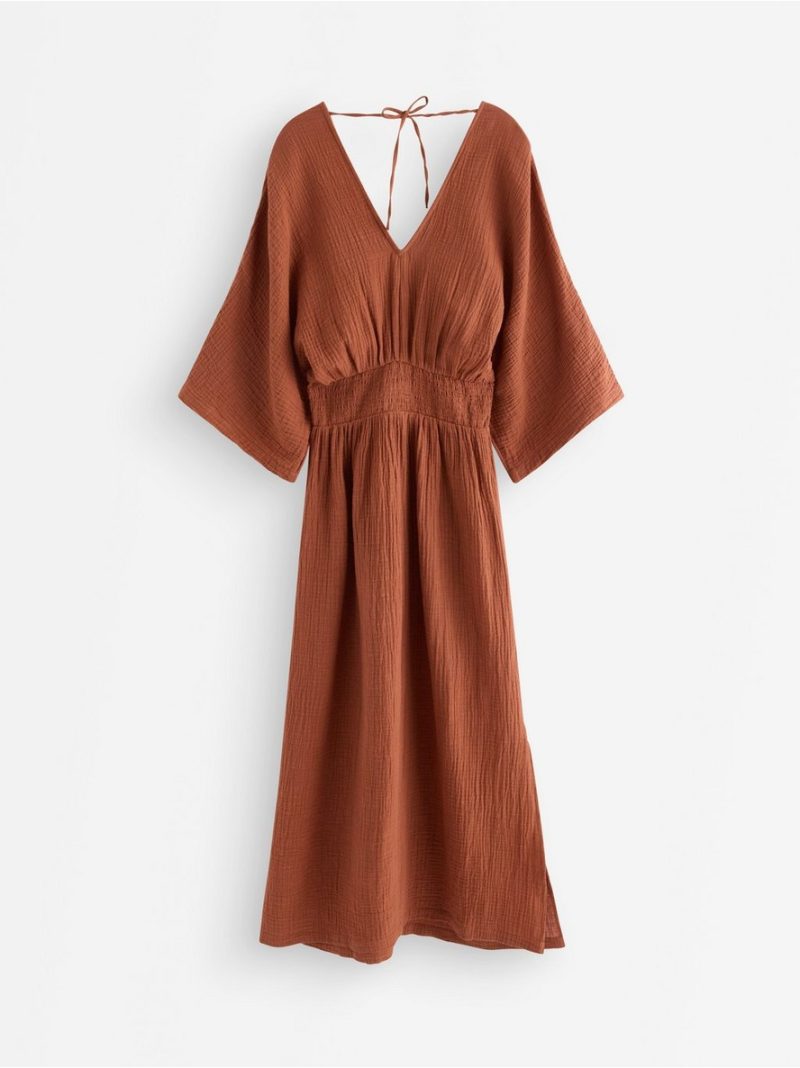 MOM midi dress in cotton gauze - 3011563-1802