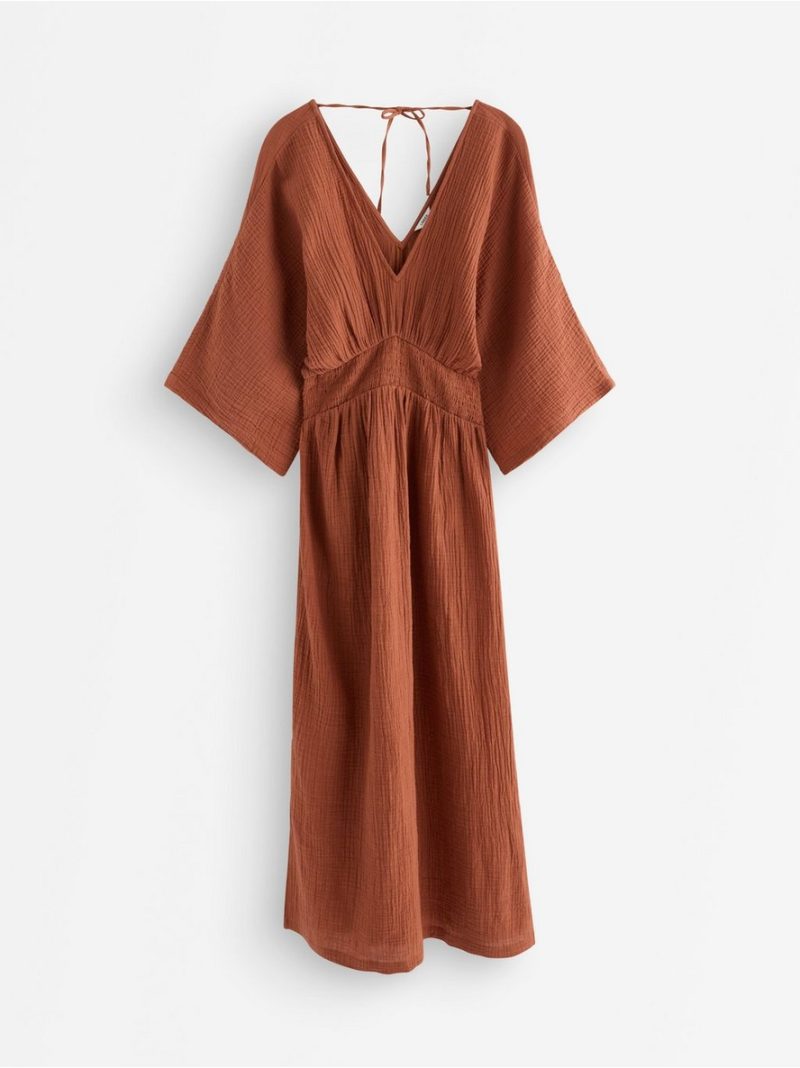 MOM midi dress in cotton gauze - 3011563-1802