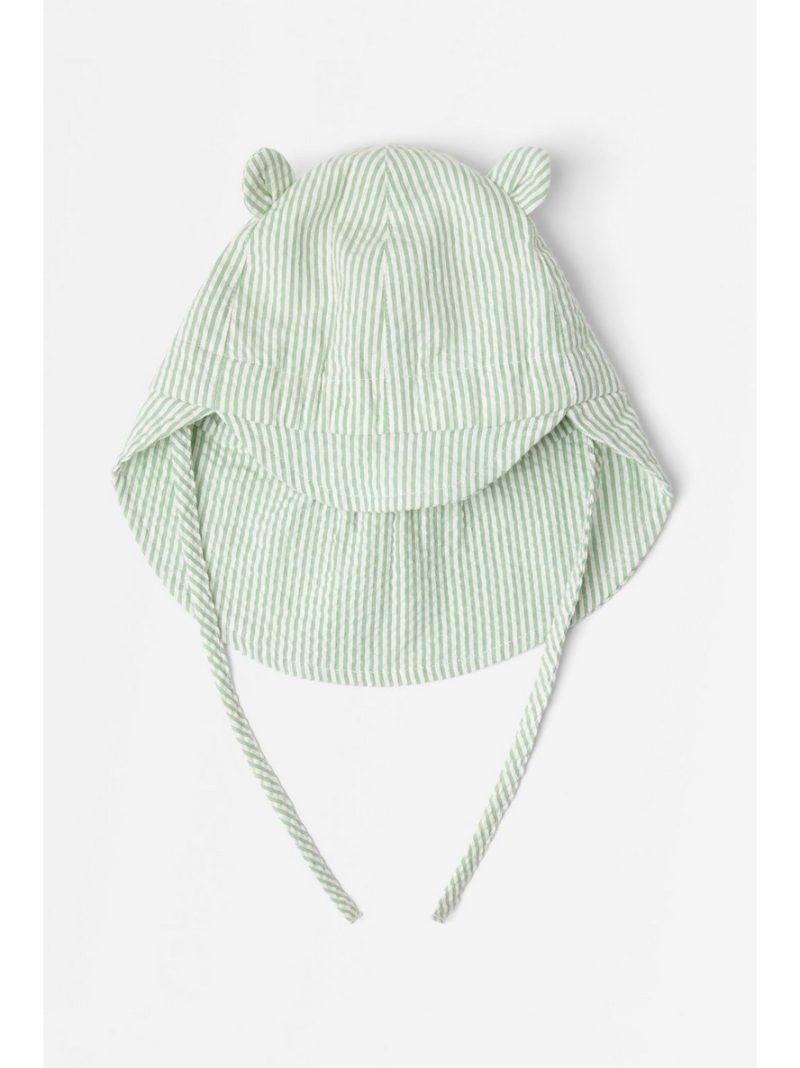 Sun hat in seersucker - 3011571-6454