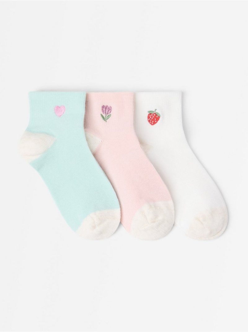 3-pack high ankle socks - 3011604-6907