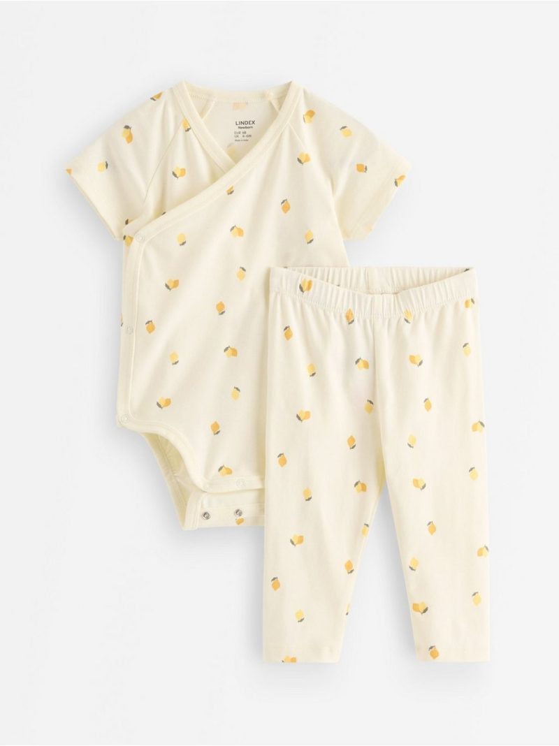 Set - wrap bodysuit and leggings - 3011648-325