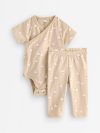 Set - wrap bodysuit and leggings - 3011648-7458