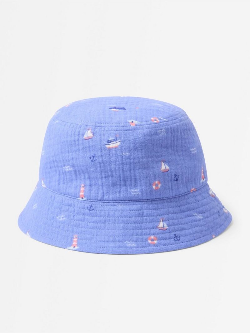 Bucket hat in cotton gauze - 3011684-5811