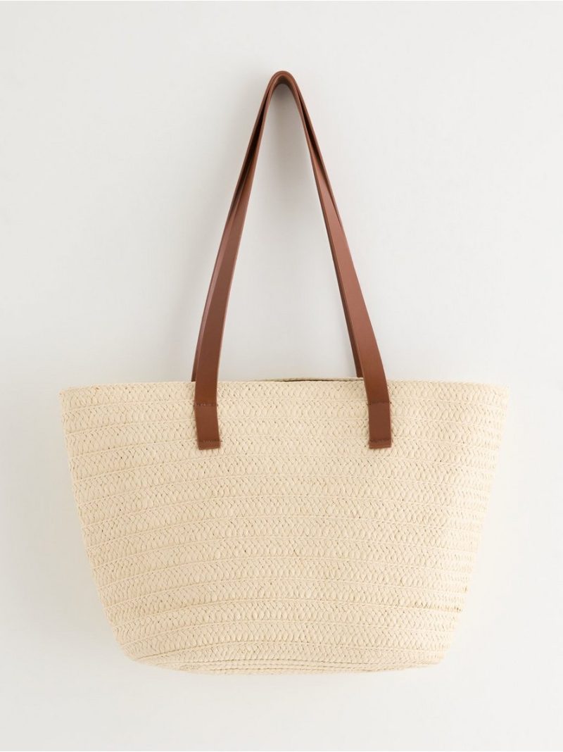 Bag in paper straw  with bag charm - 3011801-2735