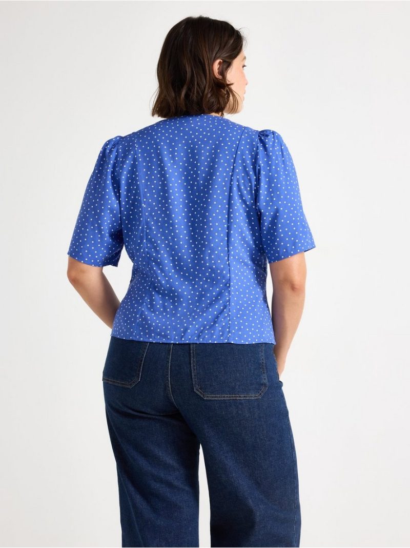 Short-sleeved blouse - 3011846-7343