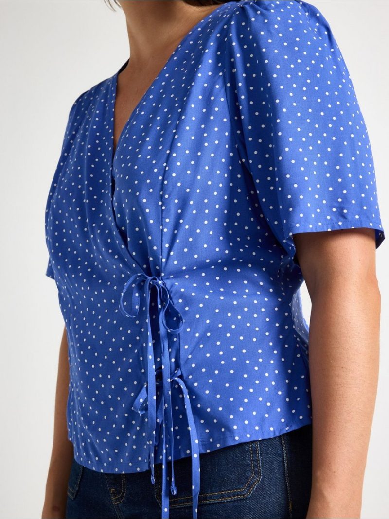 Short-sleeved blouse - 3011846-7343