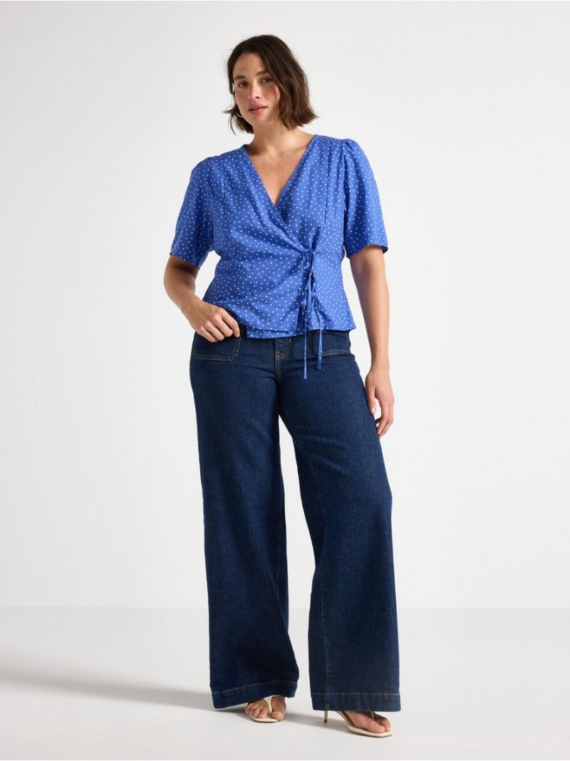 Short-sleeved blouse - 3011846-7343