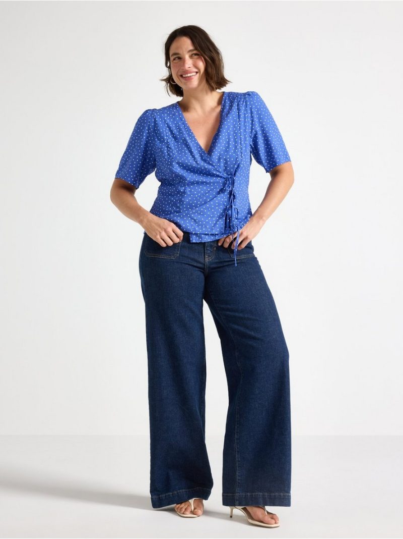 Short-sleeved blouse - 3011846-7343