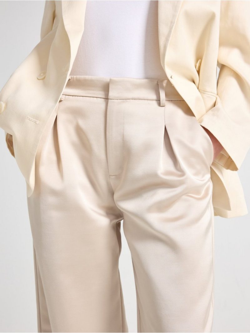 Trousers in satin - 3011899-1418