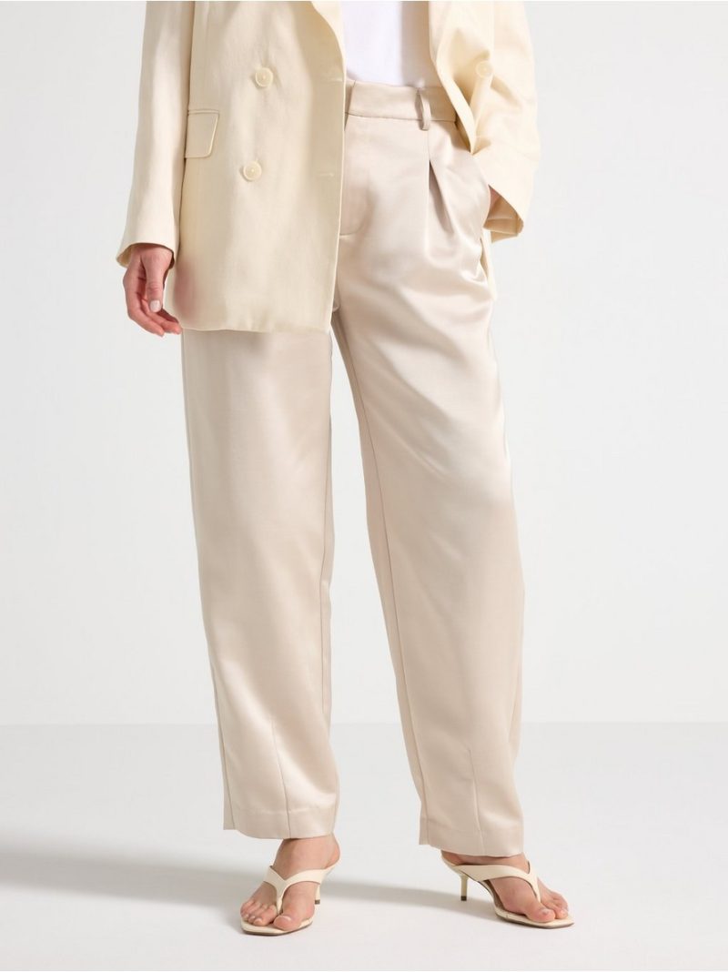 Trousers in satin - 3011899-1418