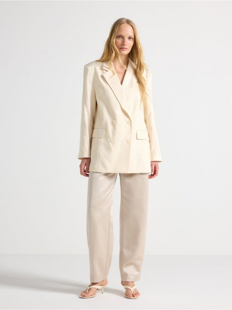 Trousers in satin - 3011899-1418