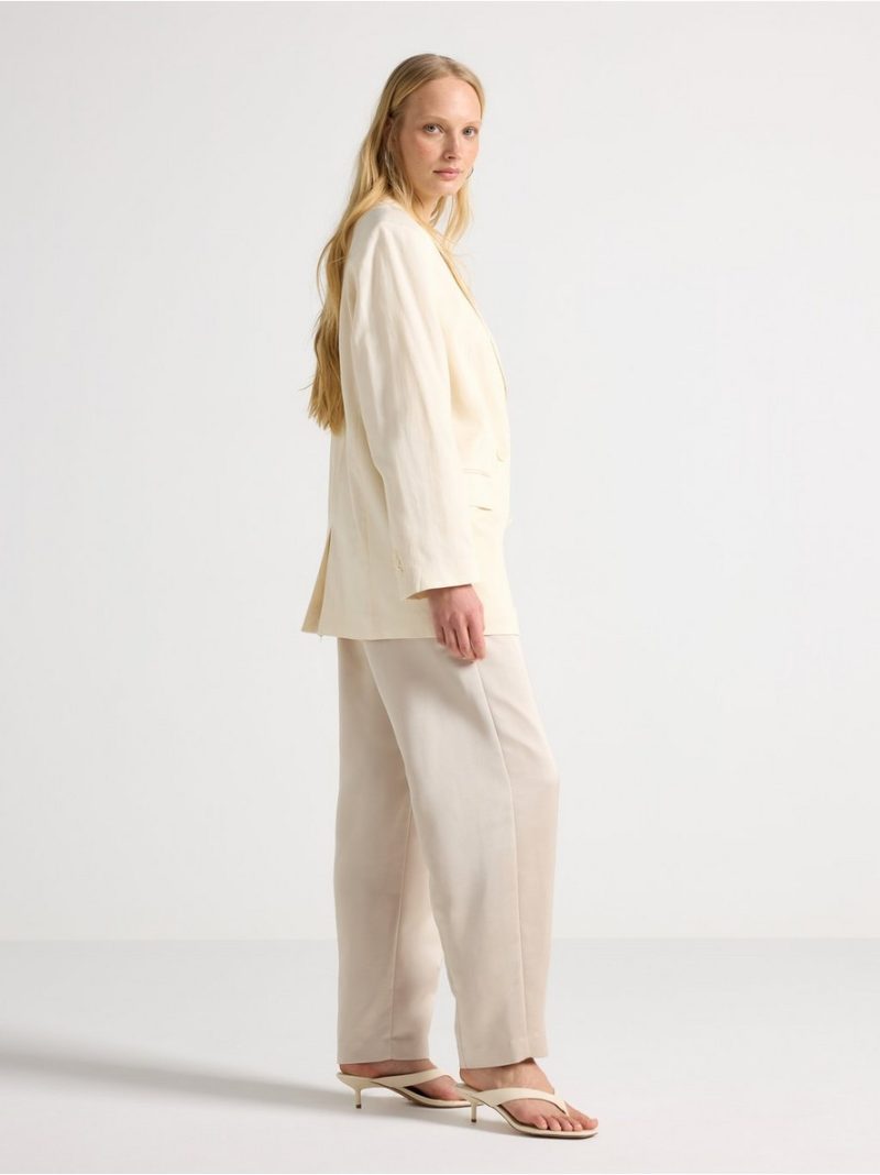 Trousers in satin - 3011899-1418