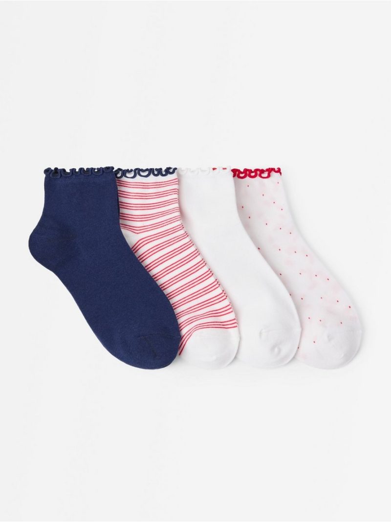 4-pack high ankle socks - 3011900-70
