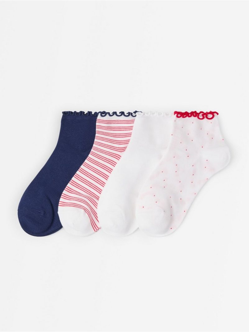 4-pack high ankle socks - 3011900-70